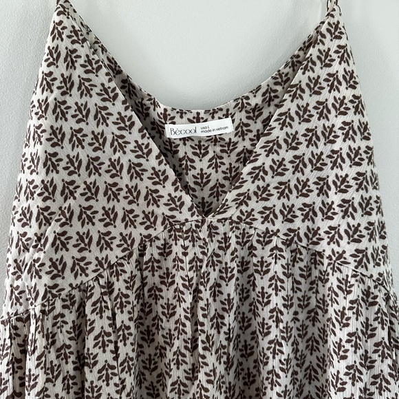 NEW Brown Print Dress - Picture 2 of 3